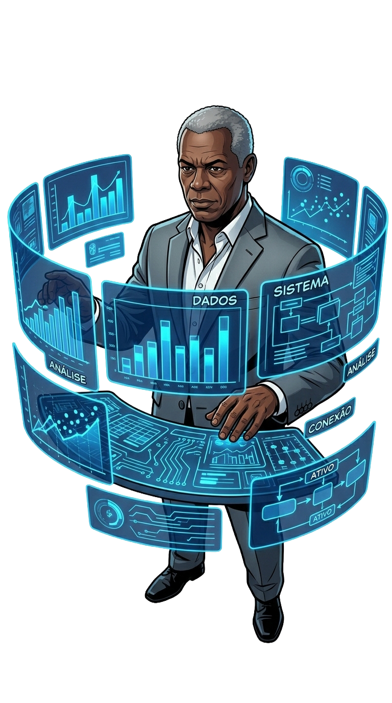 Eduardo no painel de controle