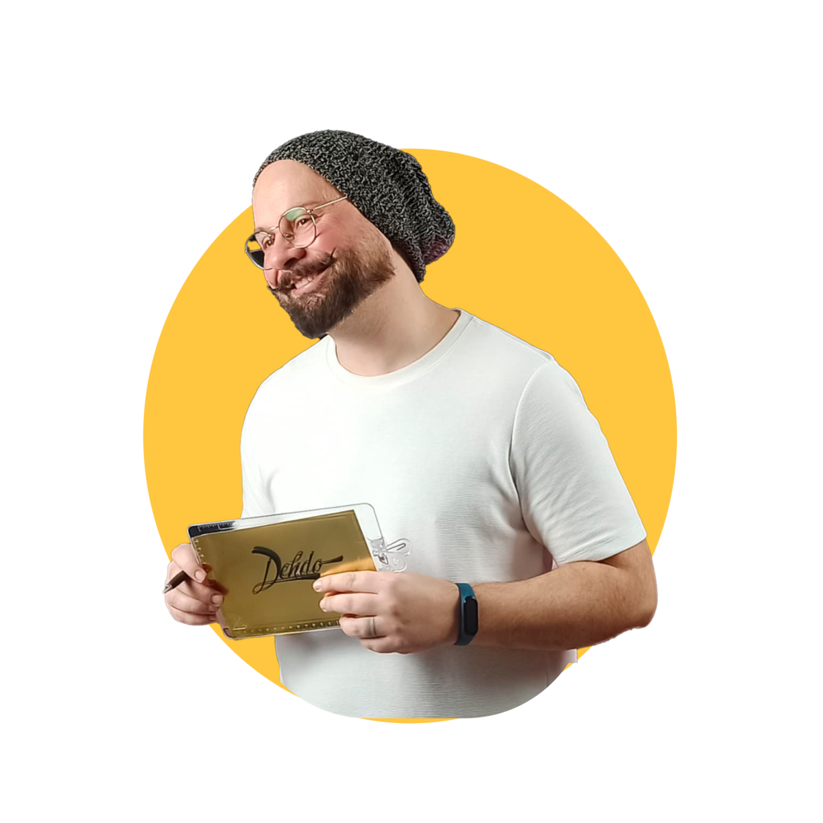 Foto pessoal de Dehdo em reflexão.